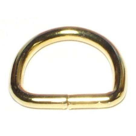 

1/8 x 7/8 Brass D-Rings (16 pcs.)