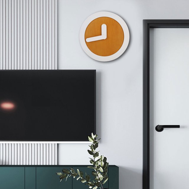 Reloj de pared, estilo simple, sin segundo hogar, reloj de pared elegante, rendimiento de alta gama
