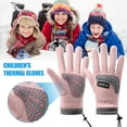 thumbnail image 6 of 1 Pair Kids Unisex Waterproof Snow Gloves Non slip Warm Five finger Gloves Cold Ski Sports Winter Cycling Outdoor Accessories for Boys Girls, 6 of 8