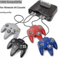 thumbnail image 2 of 2 Pack Classic Wired N64 Controller Retro Games 64-bit Gamepad Joystick Replacement, 2 of 5