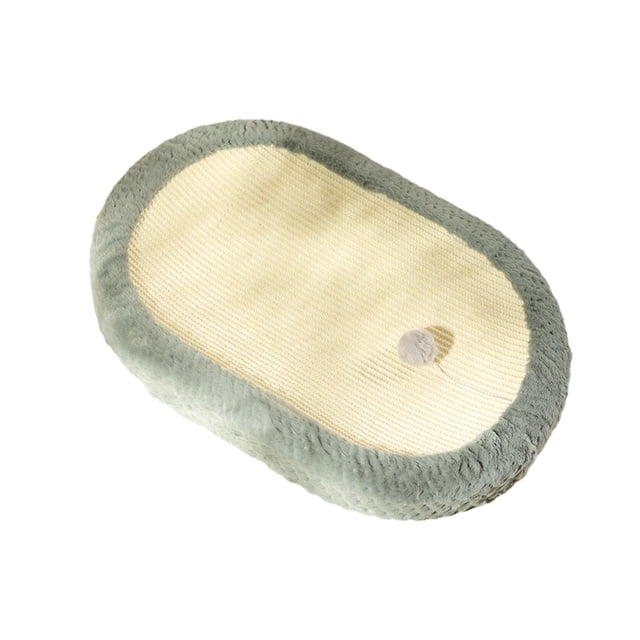 Cama rascadora para gatos Almohadilla para rascar para gatos Espacio grande Sisal Resistente a los arañazos Dormir Resistente al desgaste 61 cm x 40 , Verde claro
