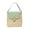 Gray, variant on Small Straw Bucket Bags for Women Lady Travel Purses and Handbags Lightweight Summer Beach Shoulder Bag Black
