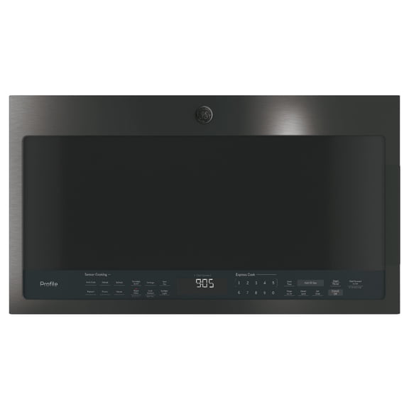 Ge Pvm9005bl Profile 30" Wide 2.1 Cu. Ft. 1000 Watt Over The Range Microwave - Stainless