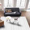 thumbnail image 4 of Area Rugs 2x3 Ft Geometric White Lines Non-Slip Washable Rug Indoor Rug Floor Mats Non Shedding Carpet for Living Room Bedroom Dining Room Home Decor, 4 of 8