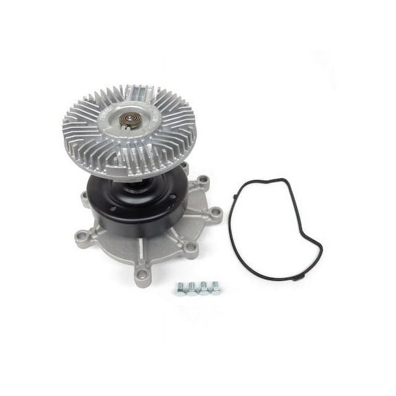 Engine Water Pump with Fan Clutch - Compatible with 2005 - 2010 Jeep Grand Cherokee 2006 2007 2008 2009