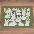 thumbnail image 3 of Ambesonne Bunny Jigsaw Puzzle Durable Cardboard, Funny Cartoon Easter Animal, 1000 pcs, Olive Green and White, 3 of 5