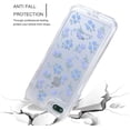thumbnail image 3 of for iPhone 14 Case Clear with Design Flower Cute Protective Aesthetic Transparent Purple Rose Floral Pattern Women Girls Kawaii Sturdy Cool Phone Case Cover for iPhone 14 6.1 inch, 3 of 5
