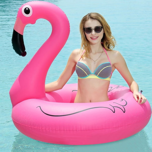 Anillos De Natación PVC Lifebuoy Smooth Pink Bird Pool Swimming Circle Suave reutilizable para fiesta en la playa Sywqhk Para Estrenar