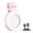 Pink, variant on Joernso LED Selfie Ring Light 180-Degree Rotatable Design Super Bright 3 Modes Rechargeable Phone Magnetic Selfie Light Makeup Fill Light with Mirror