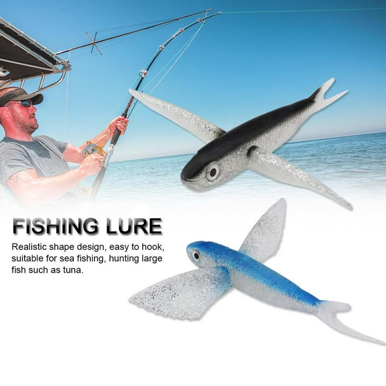 IMSHIE Bionic Flying Fish Sea Fish Soft Tuna Lure Saltwater