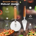 thumbnail image 2 of 2 Pack Pizza Cutter and Pie Server Set, Stainless Steel Cutter,Pizza Shovel, Kitchen Gadgets Accessories, 2 of 5