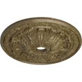 thumbnail image 3 of 30"OD x 3 7/8"ID x 3 1/4"P Flagstone Ceiling Medallion (Fits Canopies up to 3 7/8"), Hand-Painted Mississippi Mud Crackle, 3 of 6