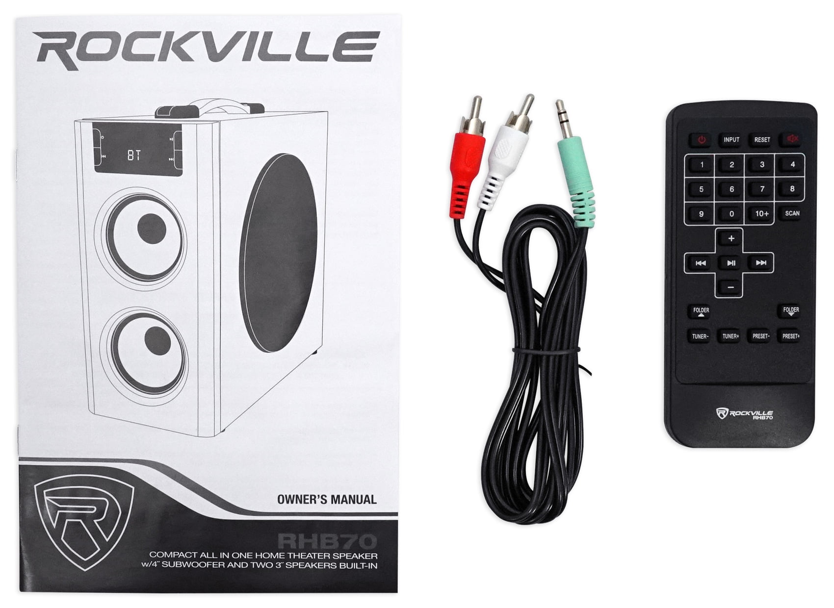 Rockville rhb70 home theater hotsell compact powered speaker system