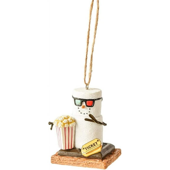Ganz S'Mores Movie Buff Hanging Ornament – Cute Film Lover Christmas or Everyday Decoration, 2.63" Multicolor (MX179684)