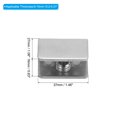 thumbnail image 2 of Uxcell Glass Shelf Brackets, Stainless Steel Clamps Clip Holder with Screws for 5/16"-3/8"Glass Shelves, Square 4Packs, 2 of 5