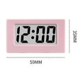 thumbnail image 2 of Mini Clock Triangle LED Screen Lectronic Digital Alarm Screen Desktop Clock for Home Office Table Bedroom Decor Blue, 2 of 9