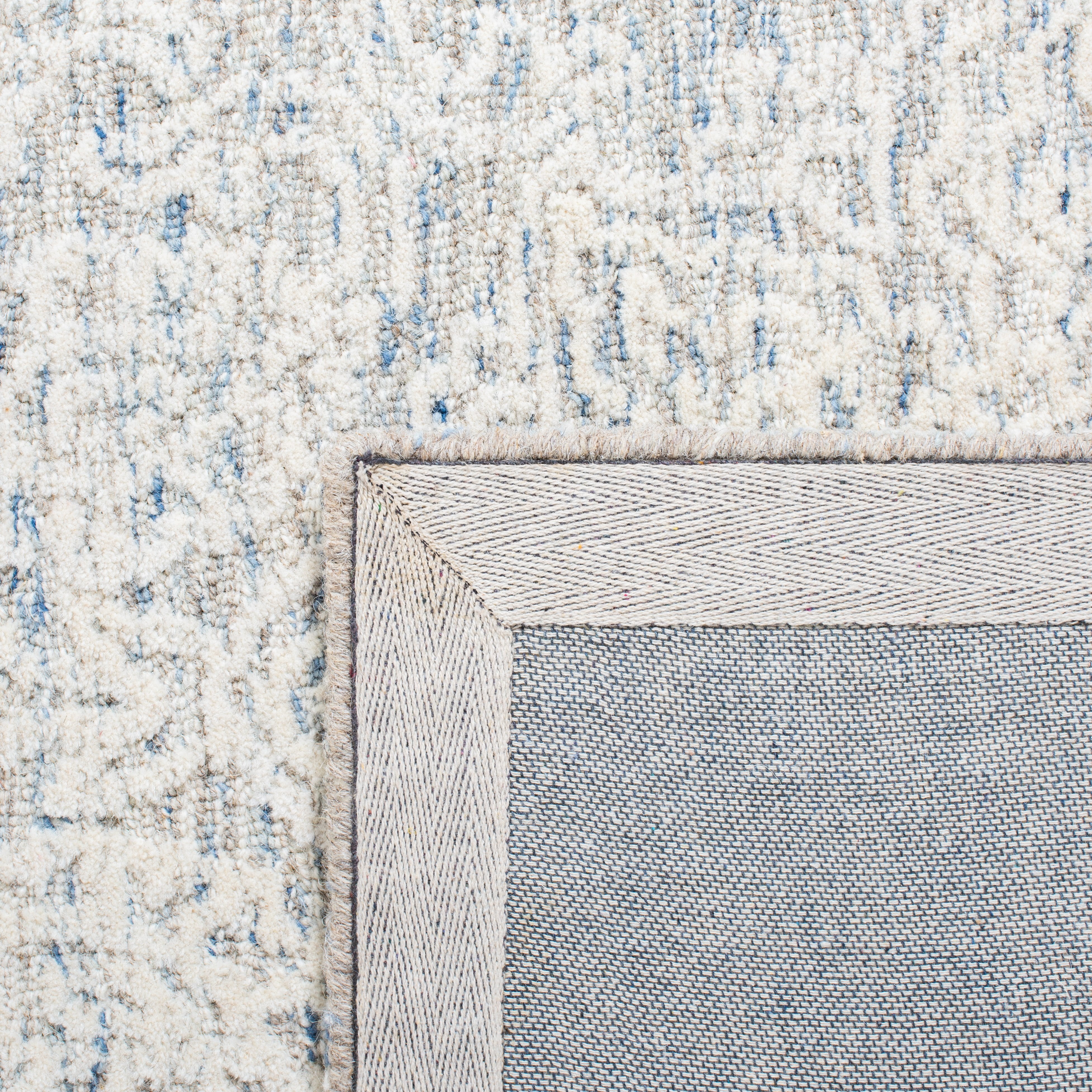 SAFAVIEH Metro Aditi Medallion Runner Rug, Light Blue/Ivory, 2'3" x 8'
