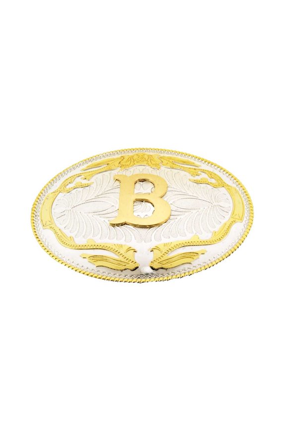 Initial Belt Buckles Western Cowboy Rodeo Texas Style Metal Fashion Costume New