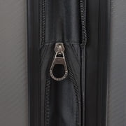 حقيبة سفر Brookstone Keane 29 Hardside Large Checked Expender Spinner للسفر، باللون الفحمي