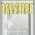 thumbnail image 2 of Ambesonne Pineapple Valance Pack of 2, Yellow Fruit Hawaii Art, 42"X12", Yellow Shamrock Green, 2 of 5