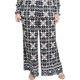 thumbnail image 1 of Rachel Roy Pantalones casuales florales para mujer, negro, 20W, 1 of 1