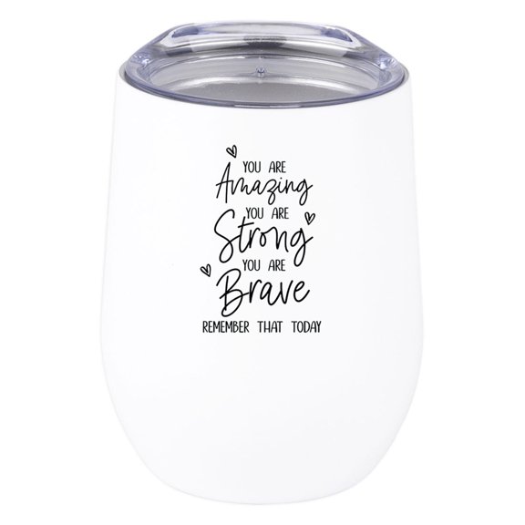 Koyal Wholesale Amazing Strong Brave Wine Tumbler with Lid Stainless Steel Insulated