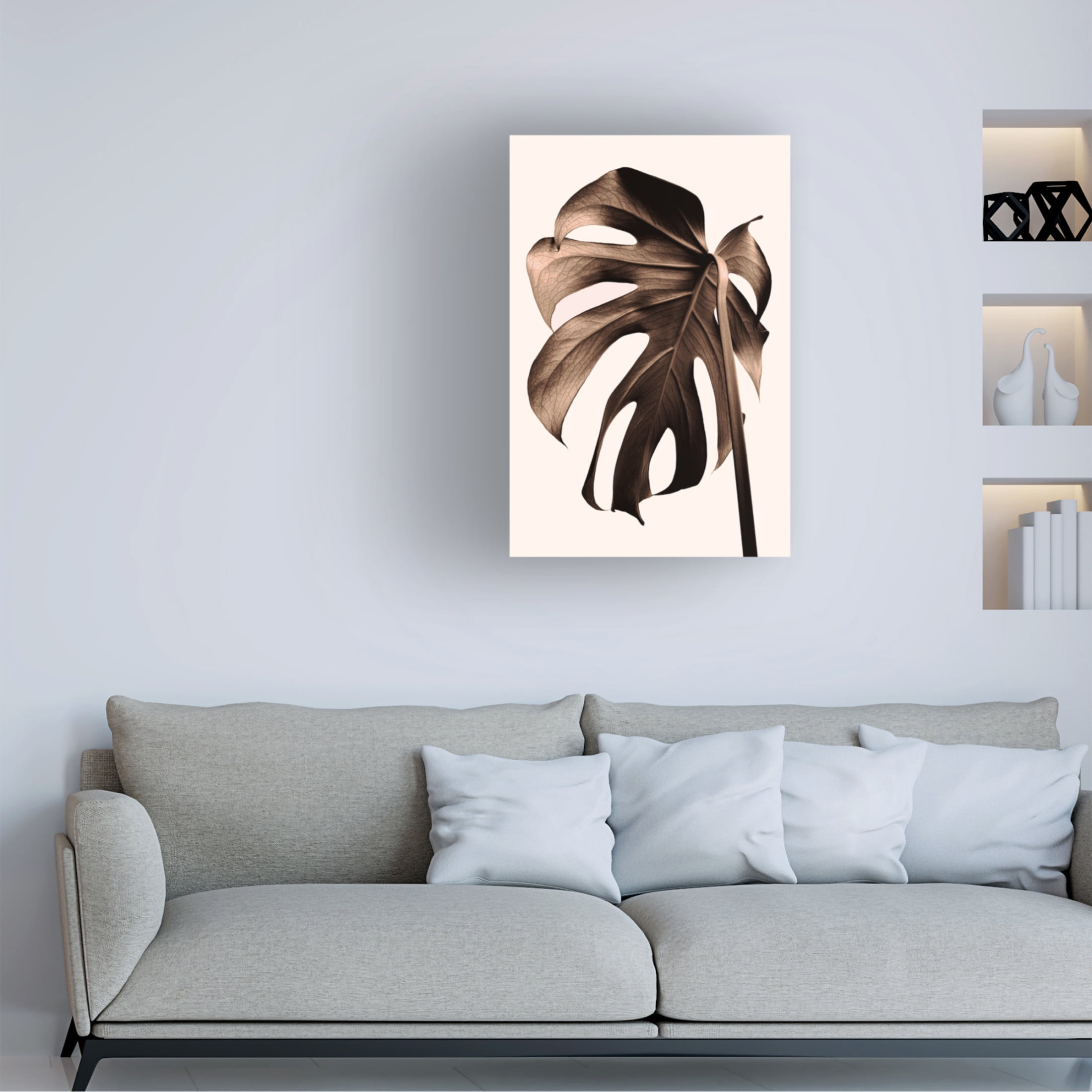 Trademark Fine Art Pictufy Studio III Monstera Gold Canvas Wall Art