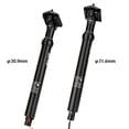 thumbnail image 3 of ZTTO Aluminum Alloy Mountain Bike Dropper Seatpost with Remote Control, Internal Routing Design, 30.9mm/31.6mm Diameter Options, Black Color, Lightweight 662g Construction for MTB Riding, 3 of 6