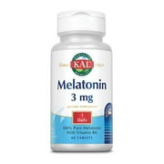 Kal Melatonin Dietary Supplement -- 3 Mg - 60 Tablets