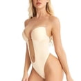 thumbnail image 4 of Ropa Interior De Una Pieza Sin Espalda Para Mujer, 2 Colores Transpirable Push Up Vestido De Espalda Baja Con Correas Transparentes M, 4 of 7