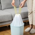 thumbnail image 4 of syligr Drawstring Trash Bags 30-Pack - 13-15 Gallon Tall Kitchen Garbage Bags with Tie Handles, Extra Thick Leak-Proof Design for Home and Office Waste Disposal, 4 of 6