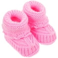 thumbnail image 4 of 1 par de botines de crochet de tejer calcetines recién nacidos zapatos hechos a mano de booties, 4 of 4