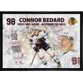 thumbnail image 1 of Connor Bedard 20x29 Framed Canvas Blackhawks First Game, 1 of 9