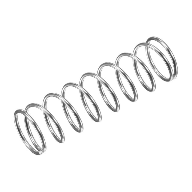 Unique Bargains Ressort de Compression en Acier Inoxydable 304 15mmx1.2mmx50mm Capacité de Charge 15.7N, 10 Pcs