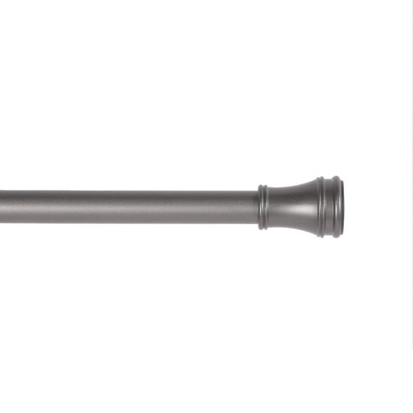 Lunar Fast Fit Rogers 1/2" Diameter Complete Blackout No Tools Tension Window Curtain Rod, 28-60" Adjustable Length, Available in Multiple Colors