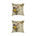 thumbnail image 1 of Maytalsory Easy To Change Flowers Pillowcase Addition To Home Decor Polyester Decorative Pillow Cushion Covers Soft Durable kztym001-6 2Set, 1 of 6