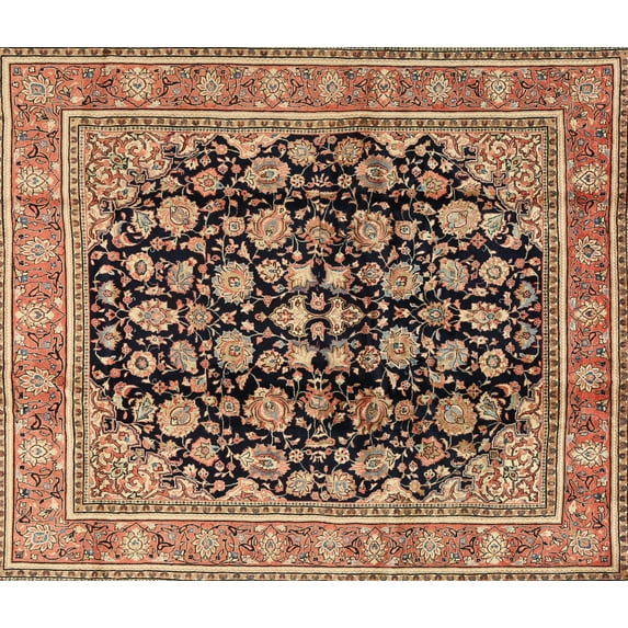 Ahgly Company Indoor Rectangle Traditional Sandy Brown Persian Area Rugs, 7' x 10'