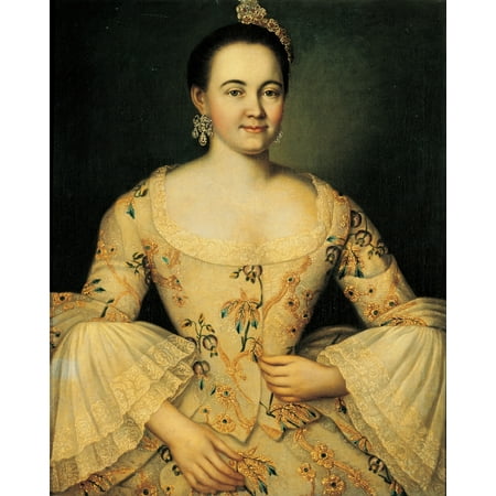 1750 Framed Canvas - Perhaps By Visnjakov Ivan Jakovlevic Stepanida Savvisna Jakovleva 1750 18Th Century Oil On Canvas Russia Moscow Historical National Museum Everett CollectionMondadori Portfolio Poster Print