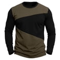 thumbnail image 3 of WAENQINLA Men Lightweight Long Sleeve Tees Crew Neck Color Block Slim Fit Tshirts Moisture Wicking Breathable Casual Pullover Tops S-2XL, 3 of 5