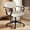 Beige, variant on ALLGOD Home Office Chair with PU Leather, Adjustable Height Rocking Office Chair, Desk Chair with 360° Swivel, Computer Chair for Living Room, Bedroom, Student, Adults, Brown