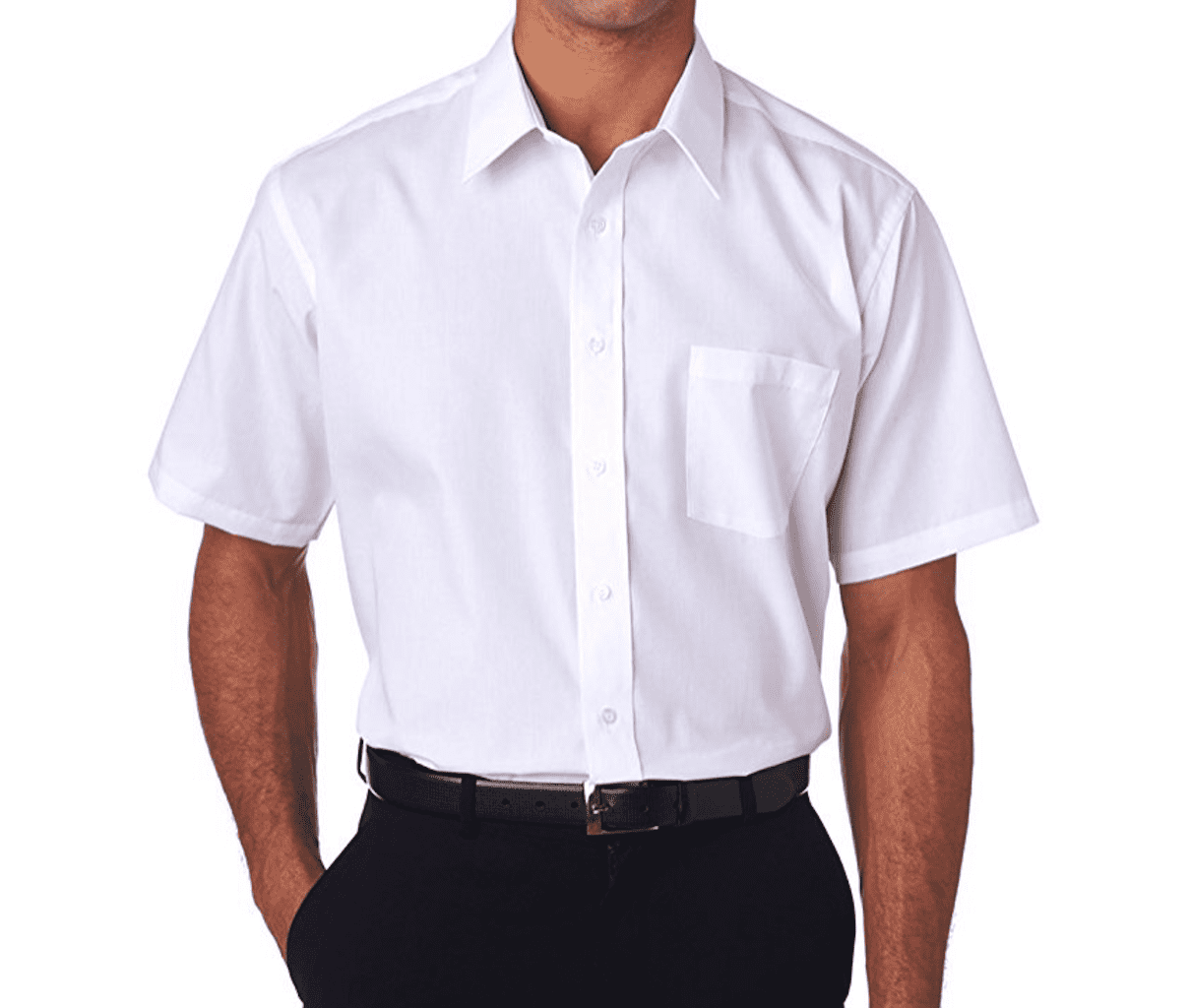 Berlioni Men's Short Sleeve Dress Shirts Button Down One Pocket ...