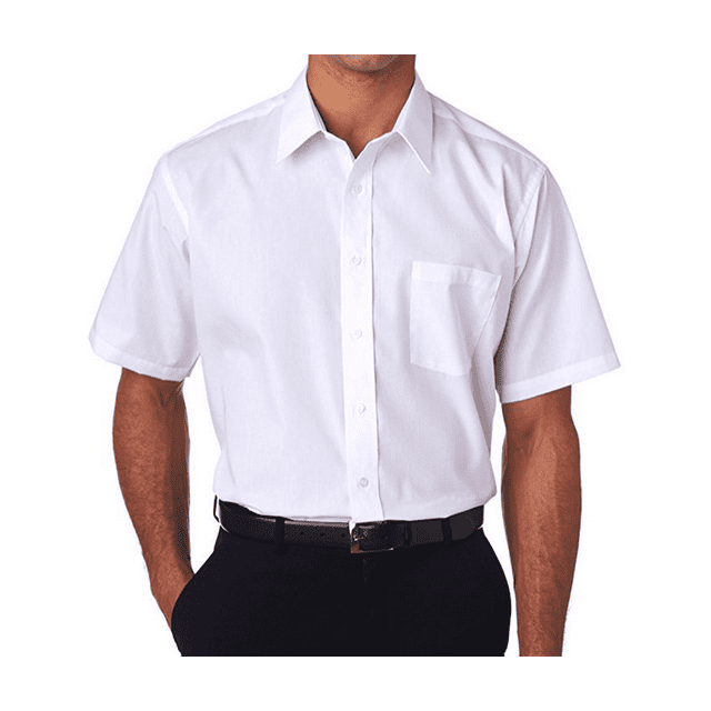 Berlioni Men's Short Sleeve Dress Shirts Button Down One Pocket ...