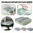 thumbnail image 4 of ​ ​ 【Ergonomic Office Seat Cushion】3-Zone Memory Foam Lumbar Support Pillow Breathable Posture Corrector for Car Office Wheelchair, 4 of 9