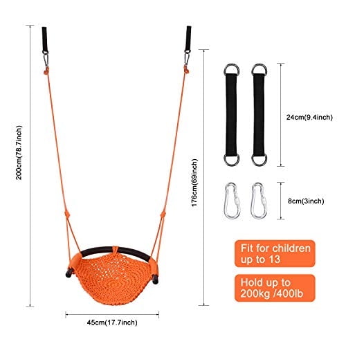 JKSmart Swing Seat para niños Juego de columpios para niños con cuerda de servicio pesado, JKsmart JKsmart