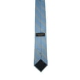 thumbnail image 2 of ROMARIO MANZINI BLACK AND WHITE PIN STRIPE ON SKY BLUE DESIGN WOVEN NECKTIE, 2 of 3