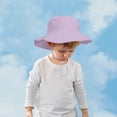 thumbnail image 2 of Tosmy Kids Sun Hat For Girls Head Circumference Children's Baby Outdoor Basin Hat Beach Fisherman Hat Fashion For 2-6 Years, 2 of 4