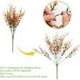 thumbnail image 3 of Artificial Flowers Lavender Flowers Outdoors UV Resistant Fake Shrubs Greenery Plants Indoor Plastic Faux Bouquets for Outdoor Home Garden Porch Decoration (Orange), 3 of 5