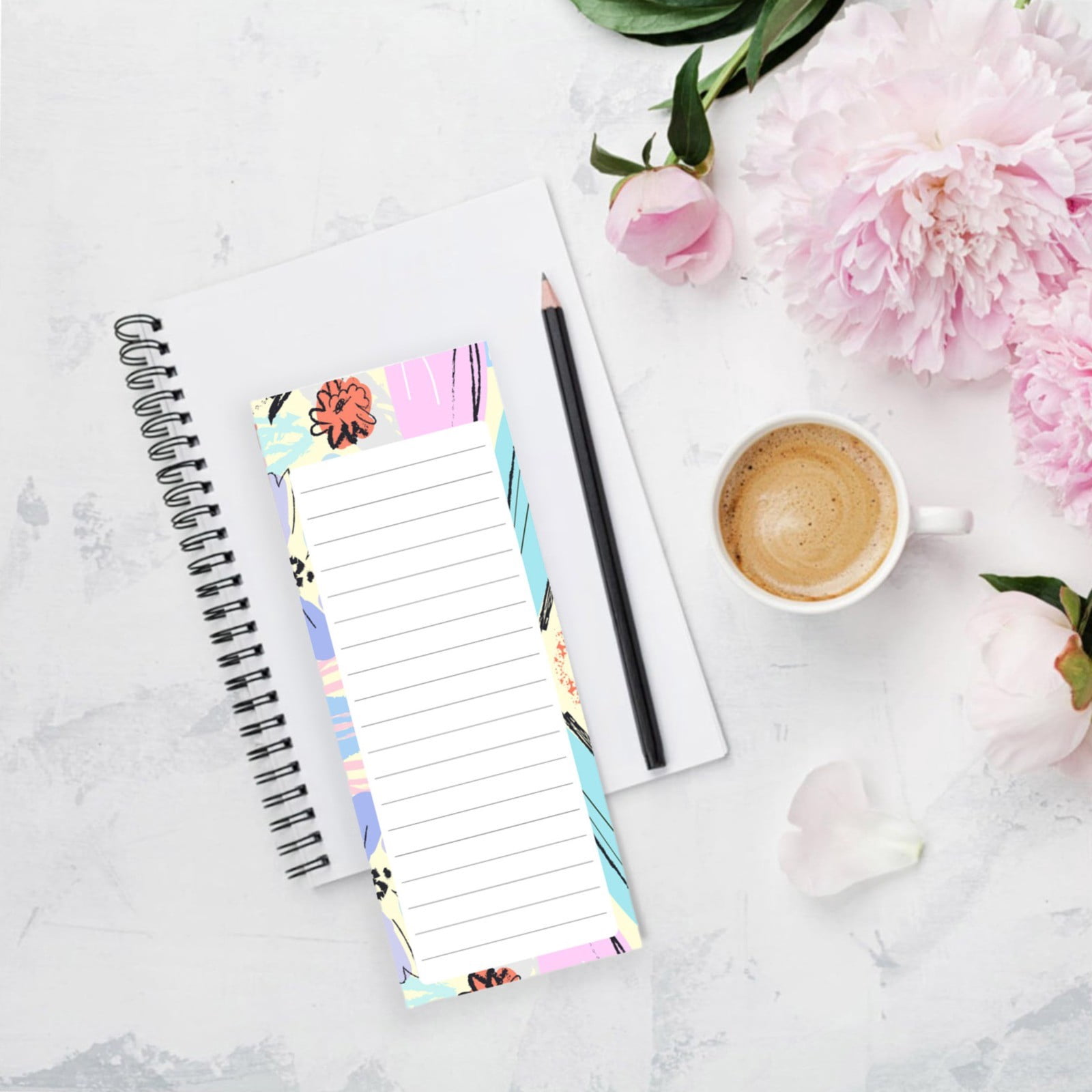 Tearable Rubber Head Notepad Horizontal Lined Paper for Daily Plans, Time Management, and Memos