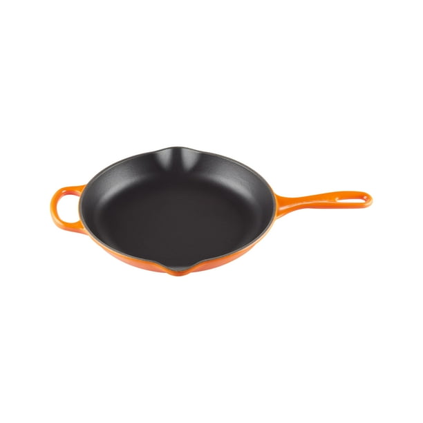 Skillet Le Creuset, hierro fundido esmaltado Signature, llama de 10.25 pulgadas