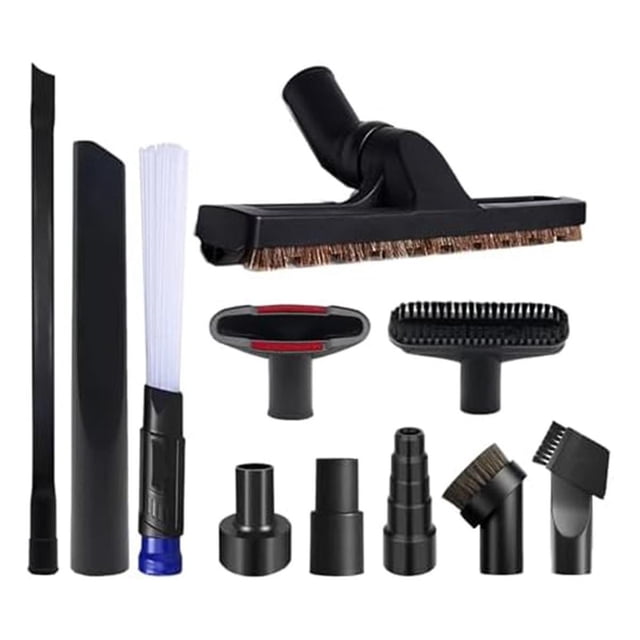 Kit de accesorios de aspiradora universal de 1 1/4 pulgadas para accesorios con accesorios de cepillo de aspiradora, herramienta para grietas flexible